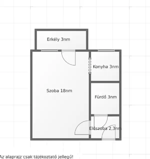Eladó panellakás, Salgótarján 1 szoba 28 m² 8.9 M Ft