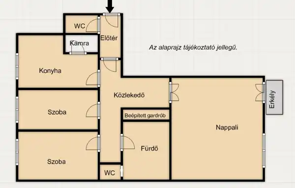 Eladó téglalakás, Budapest, XIII. kerület 3 szoba 77 m² 109 M Ft