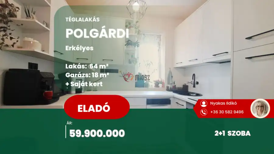 eladó téglalakás, Polgárdi