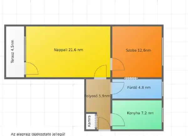 Eladó téglalakás, Salgótarján 2 szoba 54 m² 15.9 M Ft