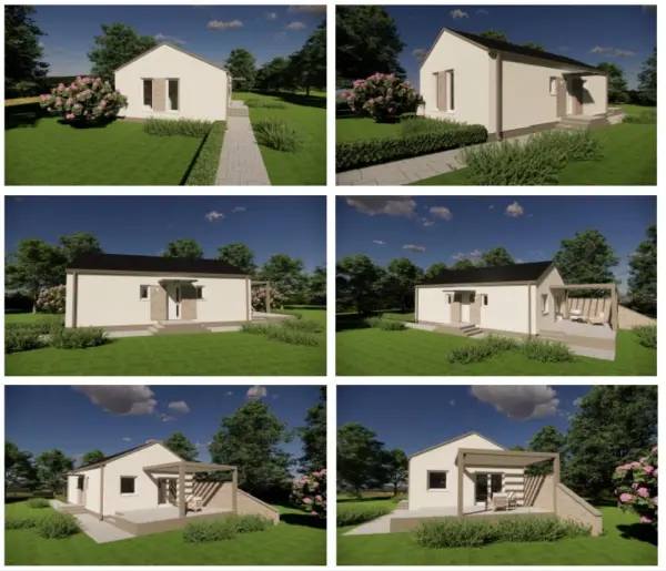 Eladó új építésű családi ház, Dunaalmás 1+2 szoba 94 m² 69.9 M Ft