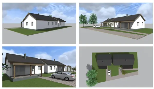 Eladó új építésű ikerház, Ászár 4 szoba 95 m² 73.9 M Ft