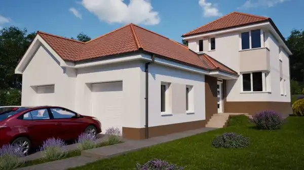 Eladó új építésű ikerház, Veresegyház 5 szoba 131 m² 147.25 M Ft