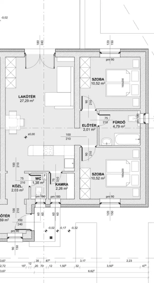 Eladó új építésű sorház, Kosd 3 szoba 63 m² 63 M Ft