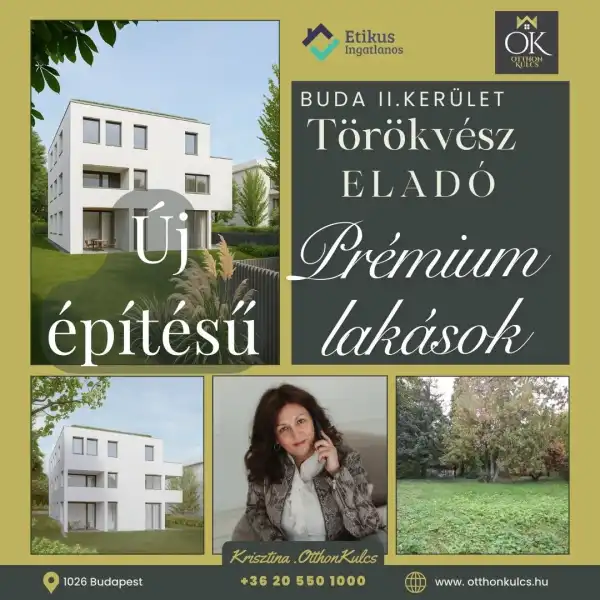 Eladó új építésű téglalakás, Budapest, II. kerület 3+1 szoba 101 m² 375 M Ft