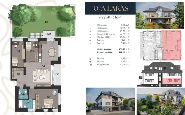 Eladó új építésű téglalakás, Budapest, XII. kerület 3+1 szoba 118 m² 329.9 M Ft