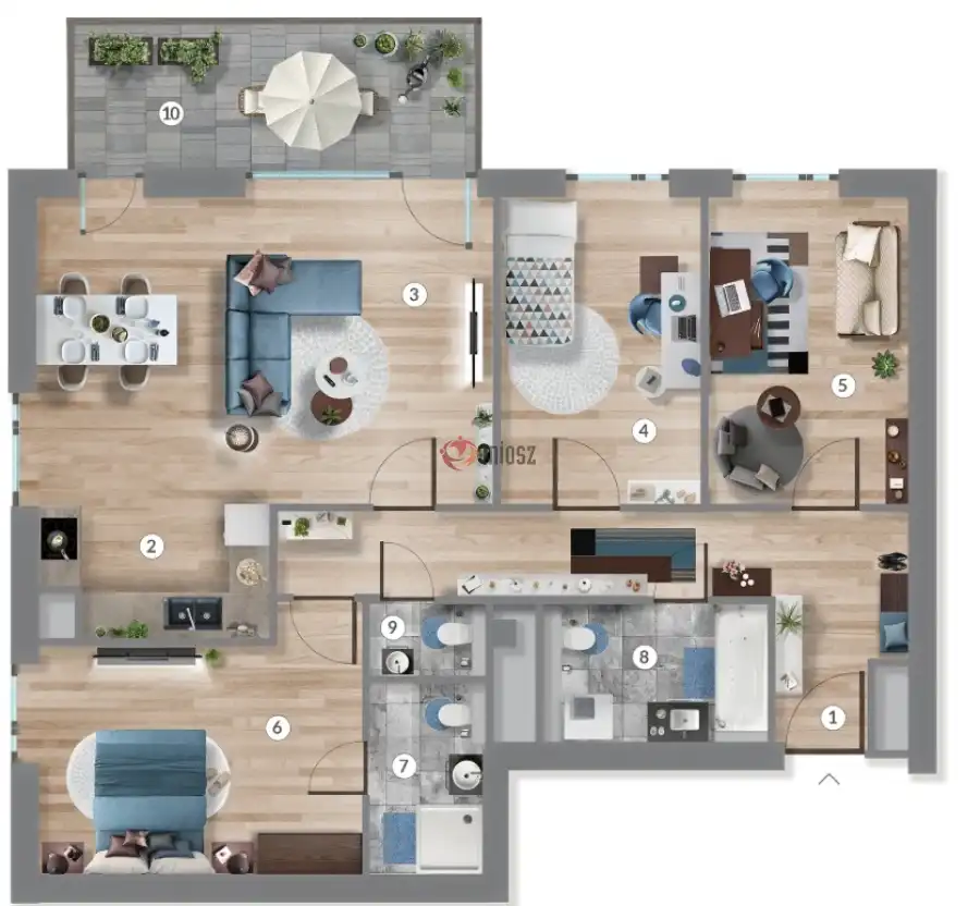 eladó új építésű téglalakás, Budapest, XIII. kerület