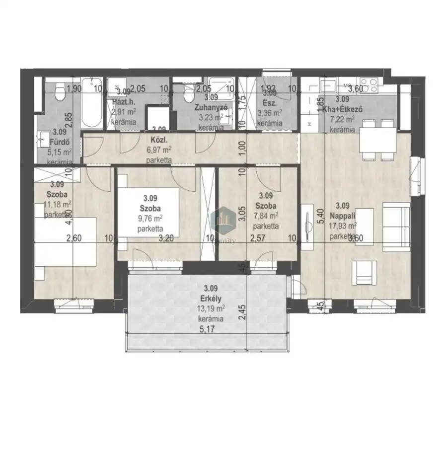 eladó új építésű téglalakás, Budapest, XIII. kerület