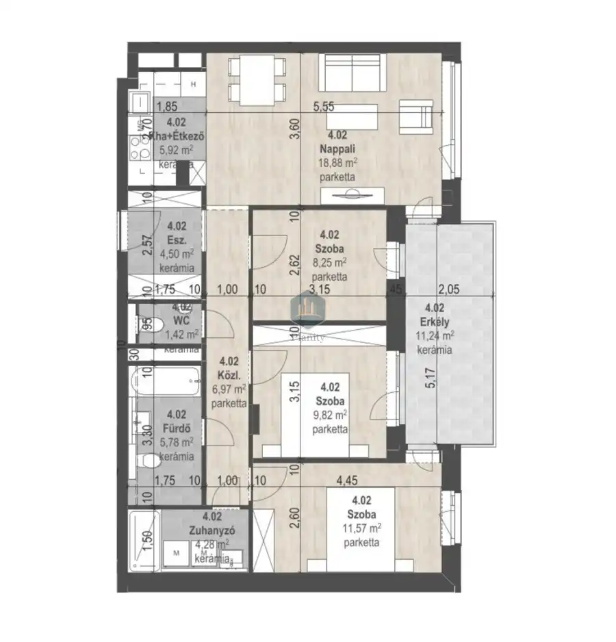 eladó új építésű téglalakás, Budapest, XIII. kerület