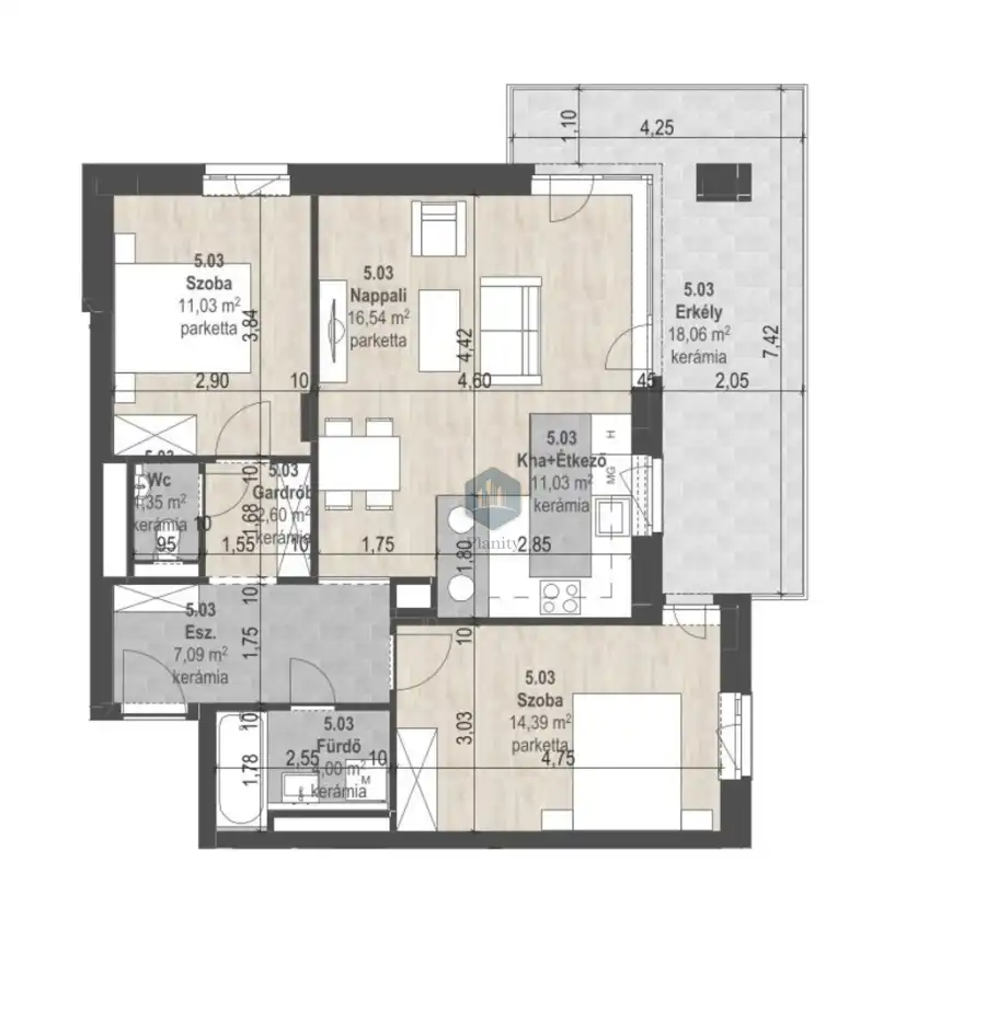 eladó új építésű téglalakás, Budapest, XIII. kerület