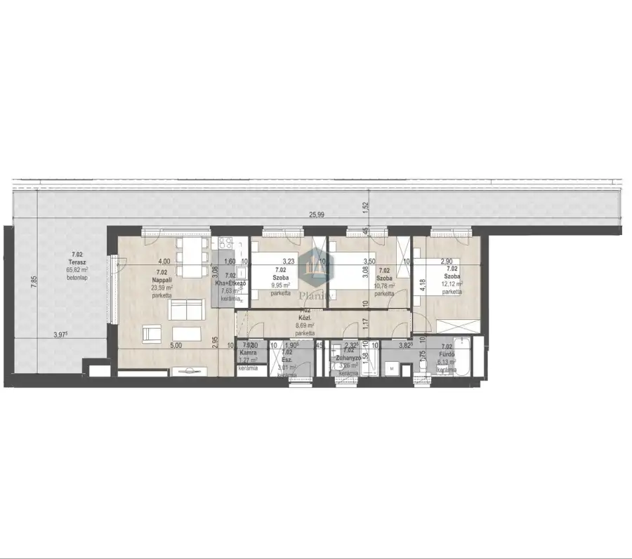 eladó új építésű téglalakás, Budapest, XIII. kerület