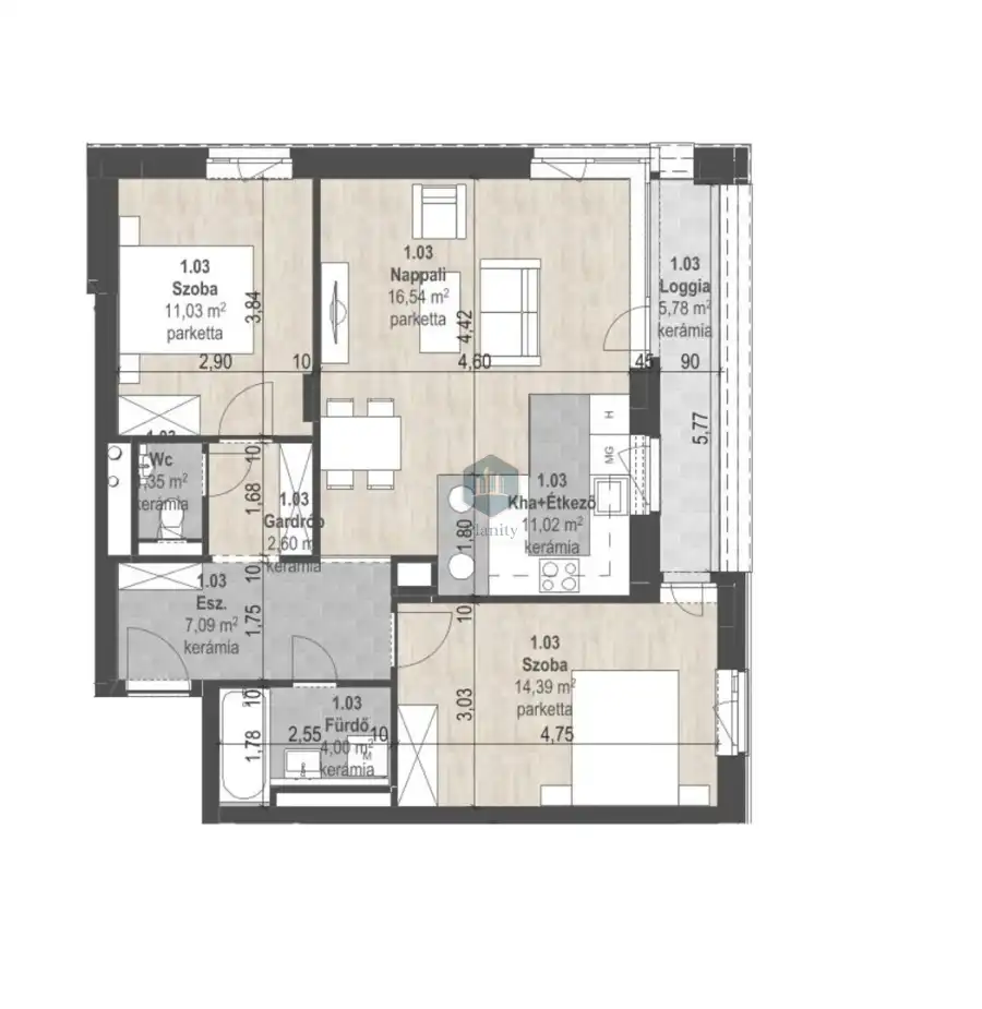 eladó új építésű téglalakás, Budapest, XIII. kerület