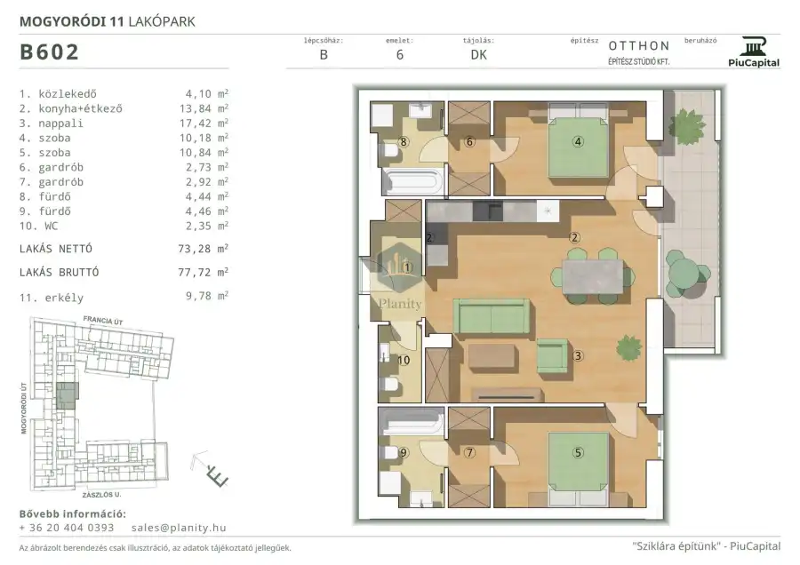 eladó új építésű téglalakás, Budapest, XIV. kerület