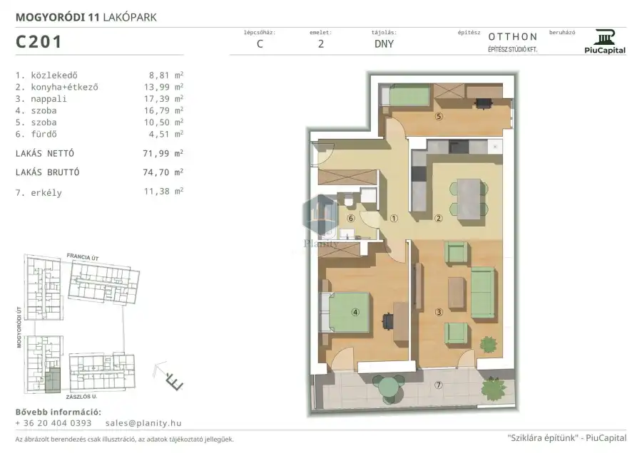 eladó új építésű téglalakás, Budapest, XIV. kerület