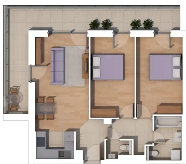 Eladó új építésű téglalakás, Budapest, XIV. kerület 3 szoba 65 m² 112.4 M Ft