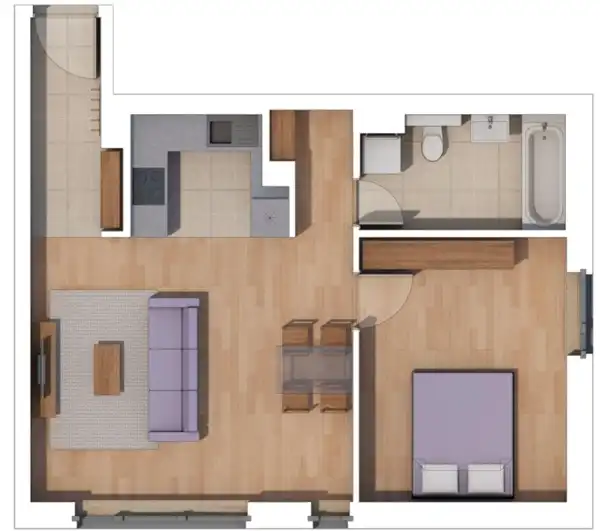 Eladó új építésű téglalakás, Budapest, XIV. kerület 2 szoba 51 m² 77 M Ft