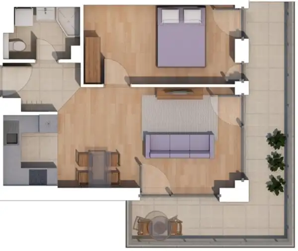 Eladó új építésű téglalakás, Budapest, XIV. kerület 2 szoba 44 m² 87.04 M Ft