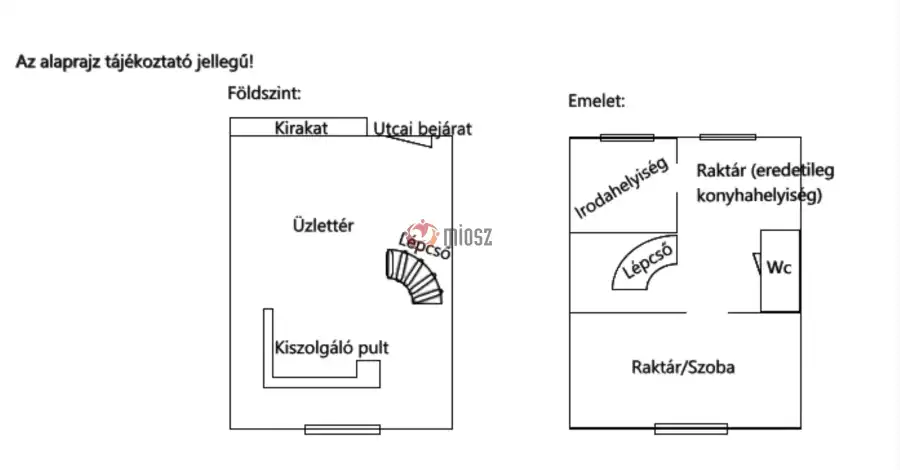 eladó üzlethelyiség utcai bejáratos, Dunaújváros