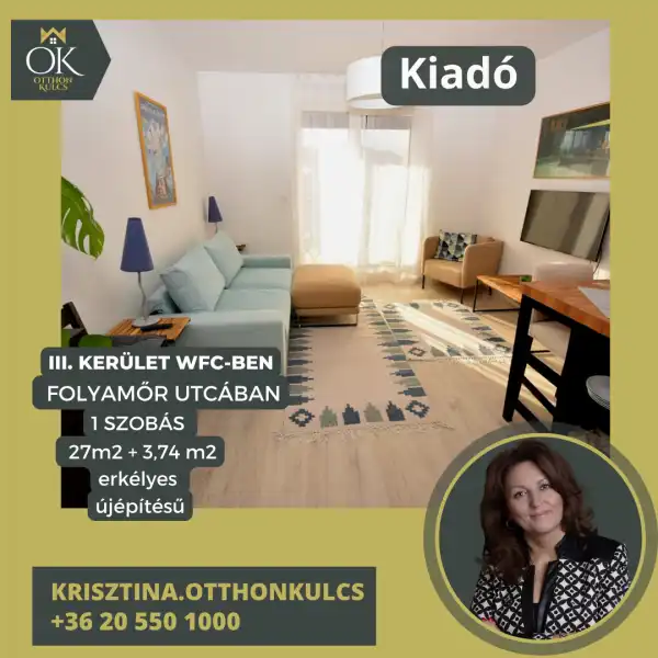 Kiadó új építésű téglalakás, Budapest, III. kerület 1 szoba 30 m² 210 E Ft/hó