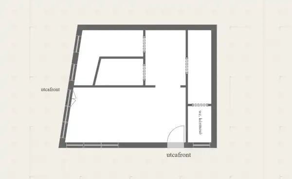 Kiadó üzlethelyiség utcai bejáratos, Budapest, XIII. kerület 42 m² 300 E Ft/hó